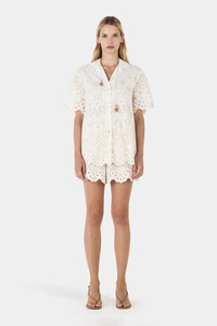 Bronny Shirt Ivory Anglaise