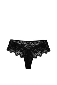 Lingerie: Frenchy Lace Knicker Black