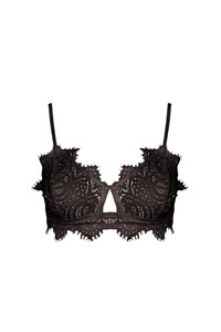 Lingerie: Isabella Mid Support Lace Bra Java