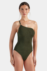 Swimwear: Clara Swim Metallic Khaki