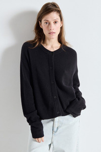 Knitwear: Damsville Cardigan Black