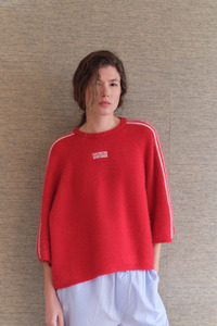 Knitwear: Vitow Jumper Carmine Melange