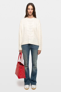 Knitwear: Markuz Bandana Sweater Ecru