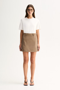 Bottoms: Trixie Mini Skirt Camel