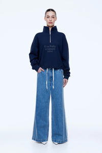 Tops: Kenzie 1/4 Zip Jumper Navy/ EP Studios