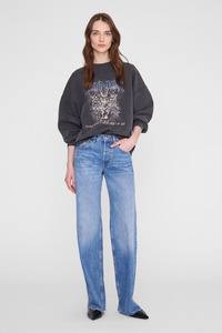 Miles Sweatshirt Leo Muse Washed Black