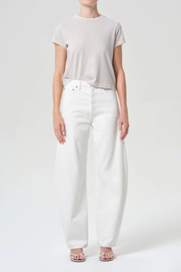 Agolde: Luna Pieced Jean Chalk White
