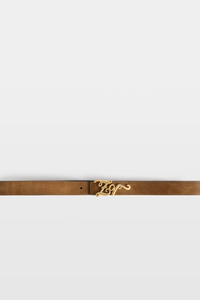 New: ZV Reversible Suede Belt Cognac