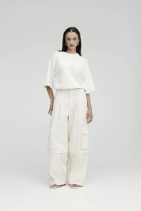 Convertible Cargo Trouser Ecru