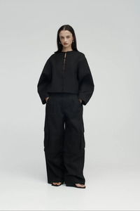 Convertible Cargo Trouser Black