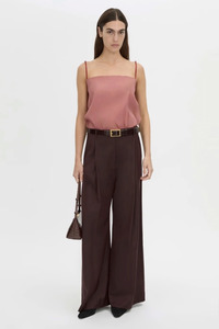 Bottoms: Revera Pant Choc Burgundy