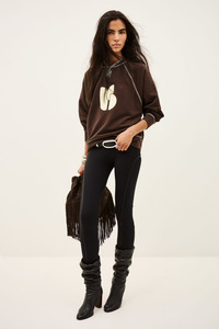 Tops: Bart Sweatshirt Chocolate