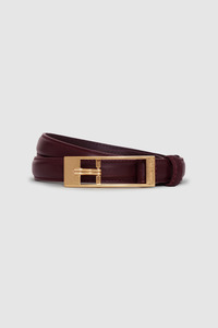 Elly Belt Smooth Leather Fig