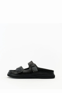 Footwear: Birdy Sandal Black Leather