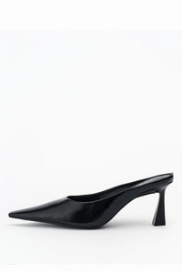 Skylar Mule Black Oily Crinkle