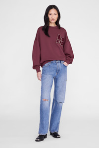 Tops: Miles Sweatshirt Letterman Fig
