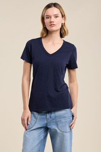 Tops: Briella T-Shirt Navy