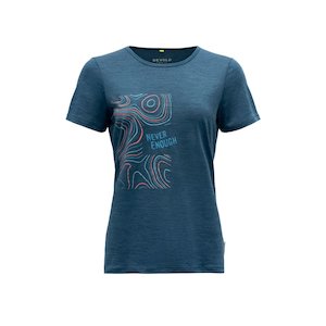 Womens Wooltshirt Clothing: HELLESYLT MERINO 130 TEE WMN 'FLOOD'