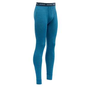 Mens Woollongjohns Clothing: BREEZE MAN LONG JOHNS BLUE MELANGE