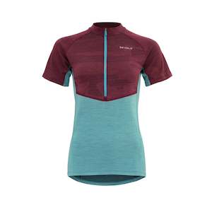 Womens Merino Clothing: STANDAL MERINO TEE ZIP NECK WOMAN (New)