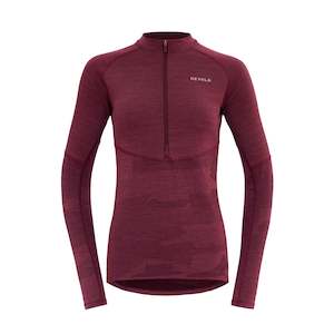 Womens Merino Clothing: STANDAL MERINO SHIRT ZIP NECK WOMAN  (New)