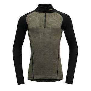 Mens Training Clothing: DUO ACTIVE MAN ZIP NECK LICHEN/CAVIAR