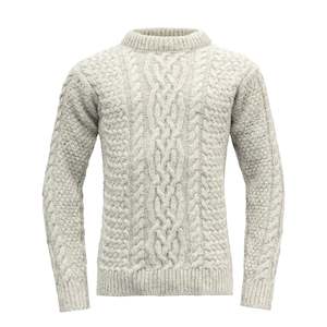 Mens Lifestyle Clothing: SANDOY SWEATER CREW NECK GREY MELANGE