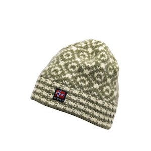 Womens Signature Collection: SVALBARD BEANIE 'OLIVE/OFF WHITE'