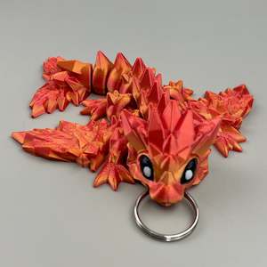3d Printed Dragons: Baby dragon key ring