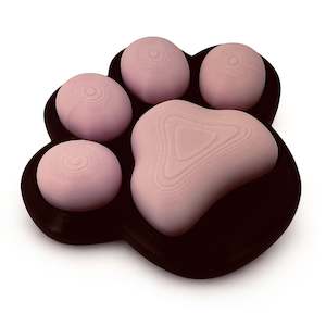 Large cat paw fidget clicker