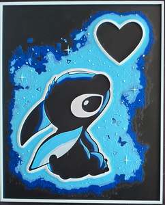 Stitch heart hueforge