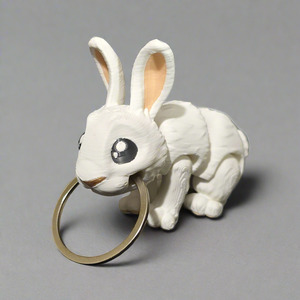 Keychains: Bunny Rabbit Keychain
