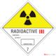 Class 7 Radioactive Category III Labels – 100mm x 100mm | Roll of 500