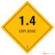Class 1.4 Explosive Labels – 100mm x 100mm | Roll of 500