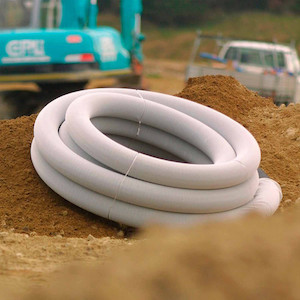 Draincoil 110mm 15m with filter sock DH Garden Supplies