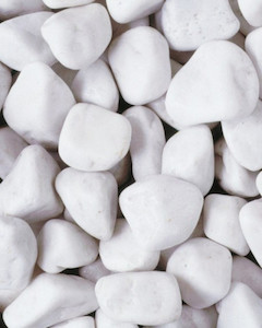 Snow White Pebbles 20-40mm 20kg DH Garden Supplies