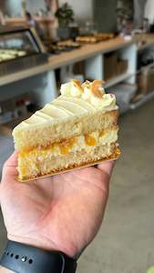 Tropical Coconut Cake Slice