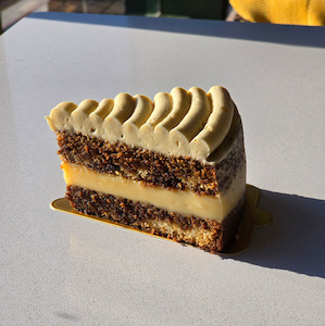 Cake Slices: Flat White Coffee Cake Slice