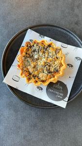 Gluten Free Cakes Desserts Christchurch: Mushroom & Blue Cheese Quiche