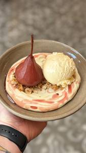 Hot Desserts Christchurch Patisserie: Mulled Wine Poached Pear