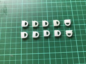 Tracks, End caps for Ultraglide brown
