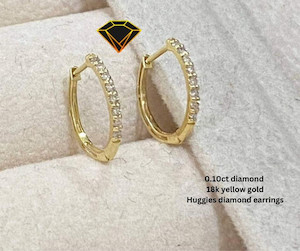 0.16ct Natural Diamond Stud Earrings 18k White Gold Diamante NZ