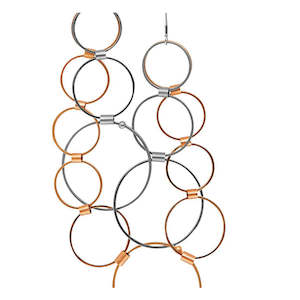Dansk Smykkekunst: Tamara Multi Rhodium/Rose Gold Plated Necklace