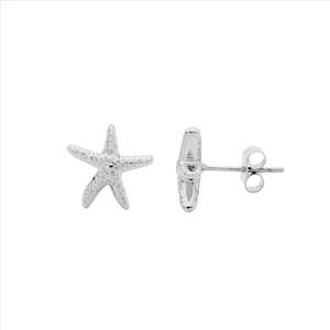 Ellani: Stainless Steel Starfish Stud Earrings