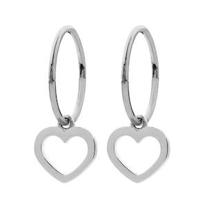 Karen Walker Mini Heart Sleepers- SterlingSilver