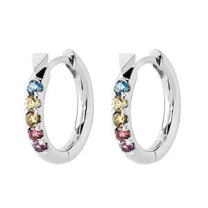 Karen Walker: Karen Walker Miniaturist Earrings Sterling Silver