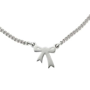 Karen Walker: Karen Walker Sterling Silver Mini Bow Pendant