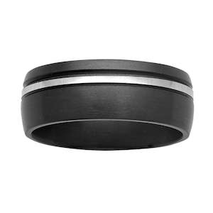 Wedding Rings For Him: Ziro Black Zirconium Band Size X