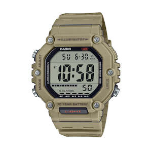 Casio Large Digital Light Brown Watch - AE1600H-5A