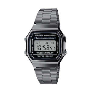 Casio Classic Vintage Gun Metal Digital Watch A168WGG-1A